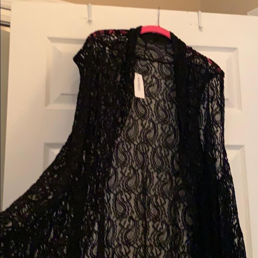 Women’s Black Lace cover up